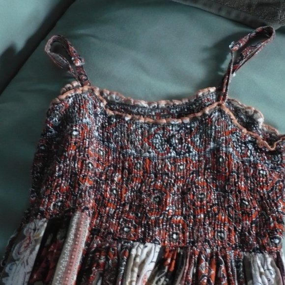 Y2K Paisley Coquette Cotton Dress - Picture 5 of 12